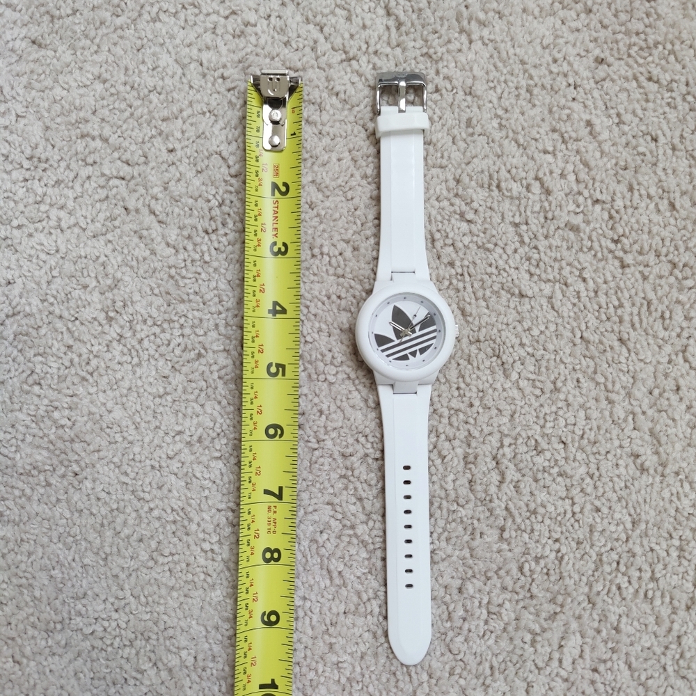 White Adidas Silicone Watch with Original Logo - Picture 9 of 9